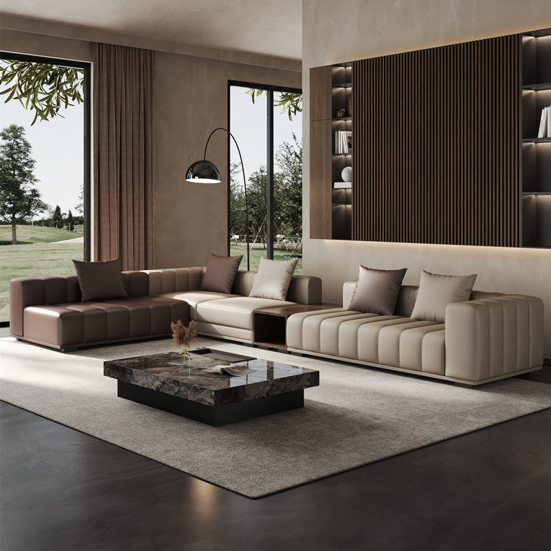 Office Furniture Services - Office Leather Living Room Sofas Puffs