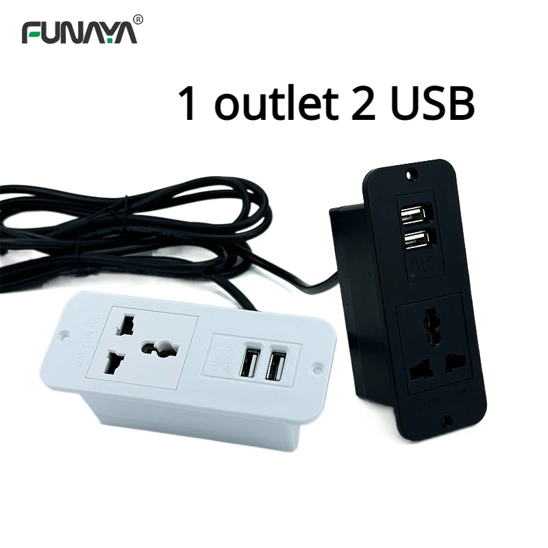 Office Furniture Outlet - Universal Embedded Table Hidden Socket 1