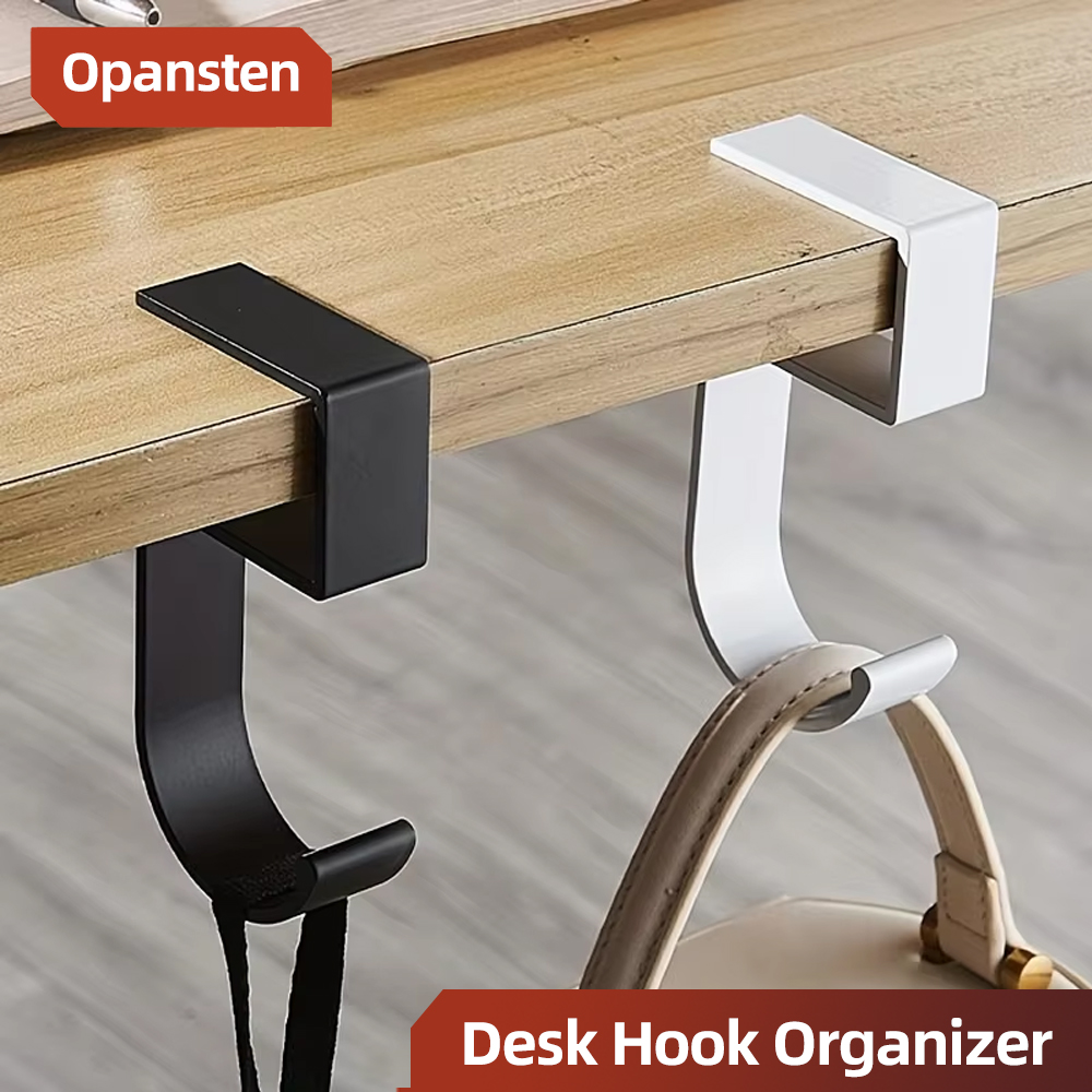 Pegboard Office Organizer - Aluminum Desk Hook Organizer Anti-Slip Design