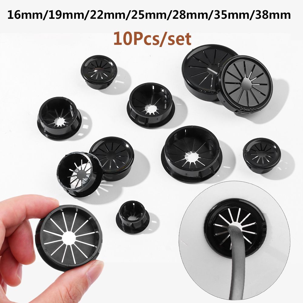 Office Furniture Outlet - 10pcs/set Plastic Cable Hole Cover Furniture
