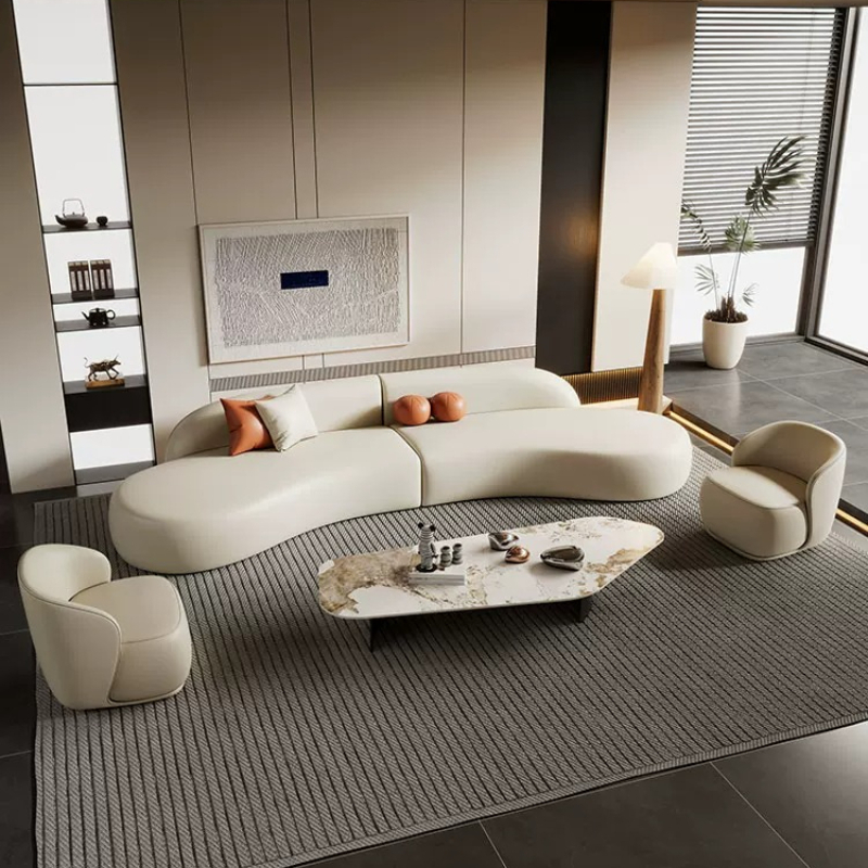 Office Furniture Luxury - Italian Luxury Curved Sofa Modern Simple