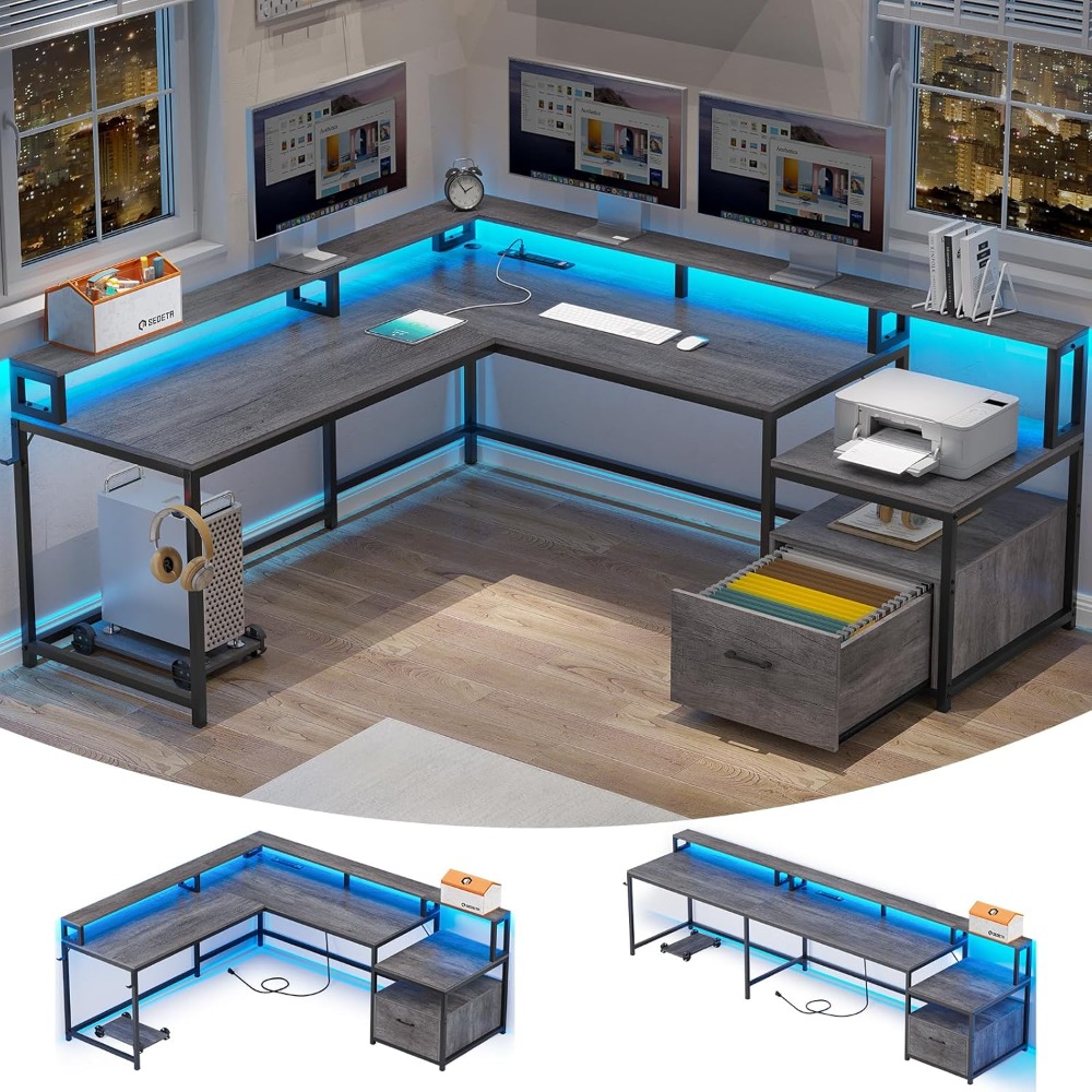 Office Furniture Outlet - L Shaped Desk, 66