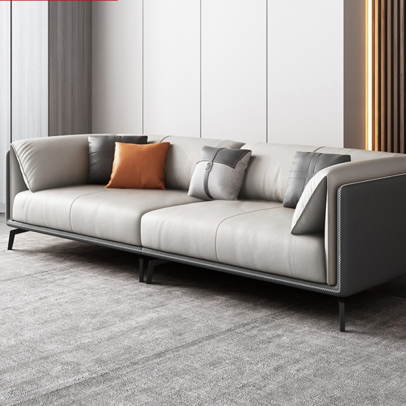 Office Furniture Luxury - Cowhide Business Office Sofas Reception Living
