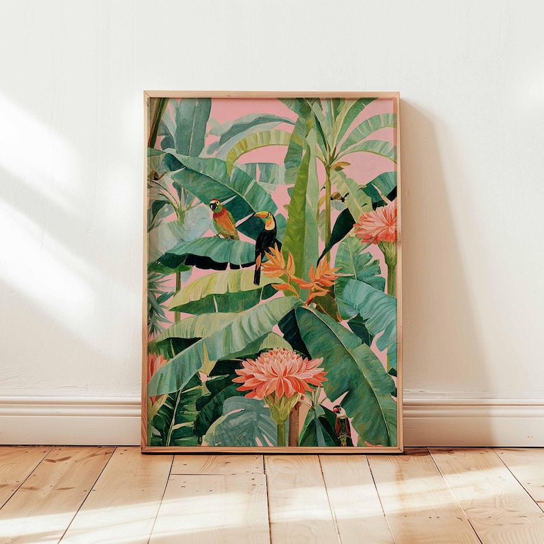 1pc Retro Tropical Canvas Post - Office Furniture Modern review and price