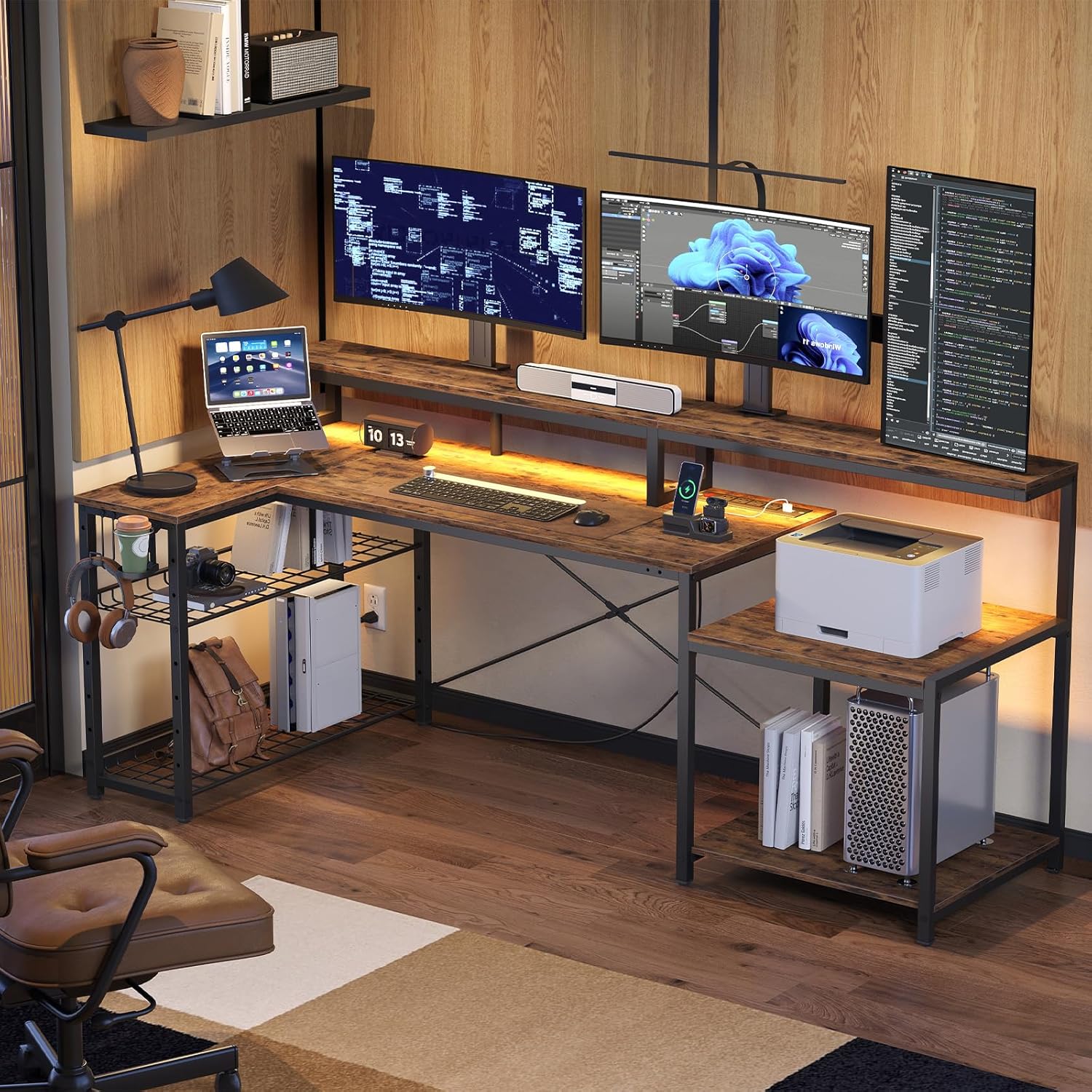 71.5 inch Computer Desk with P - Office Furniture Outlet review and price