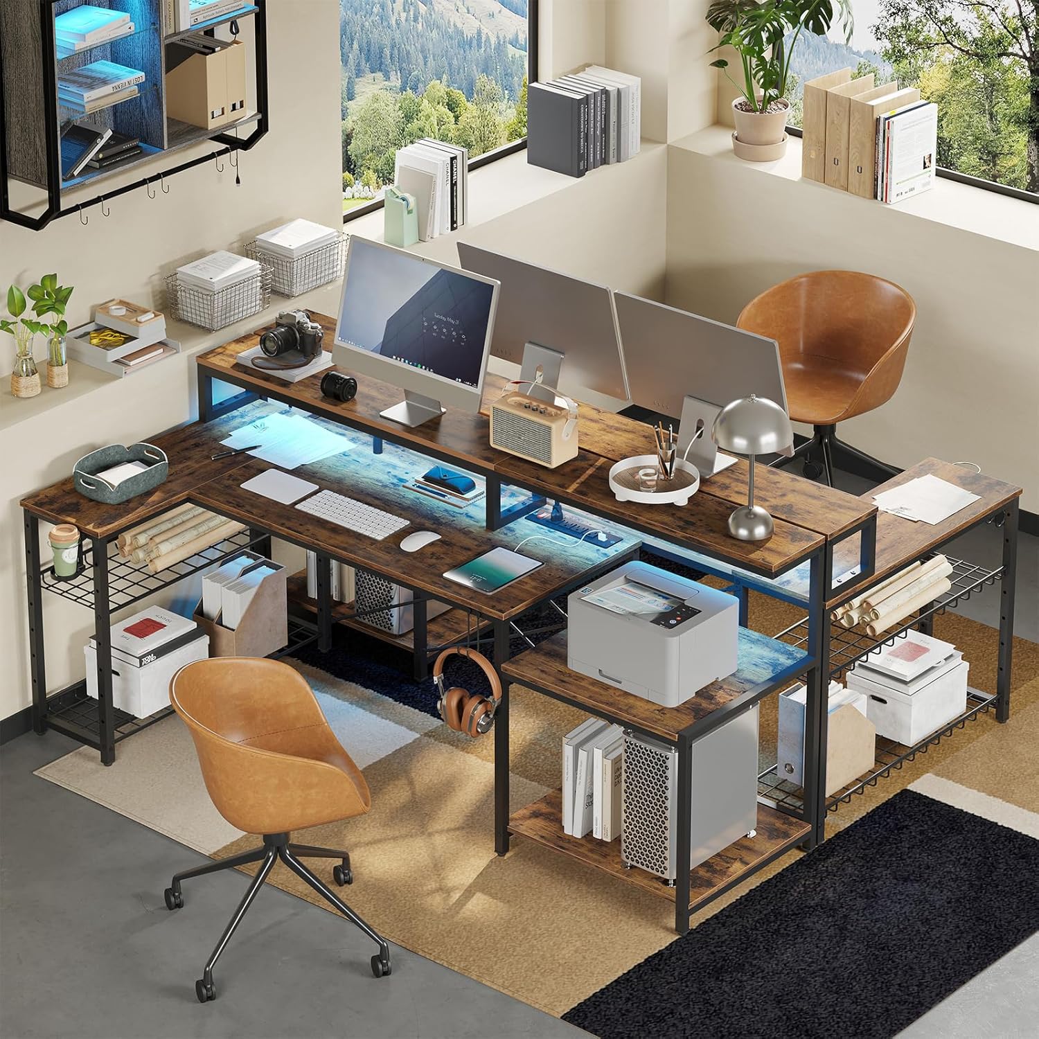 71.5 inch Computer Desk with P - Office Furniture Outlet review and price