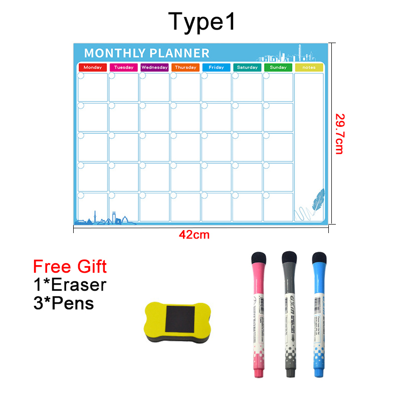 A3 Dry Erase Magnetic Monthly  - Magnetic Whiteboard Calendar review and price