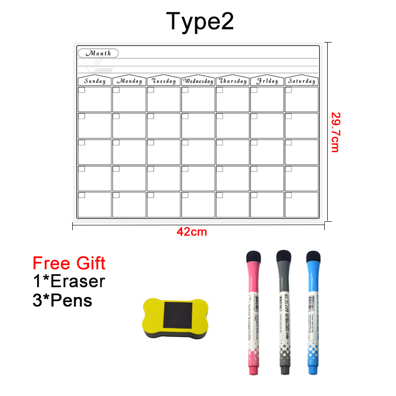 A3 Dry Erase Magnetic Monthly  - Magnetic Whiteboard Calendar review and price