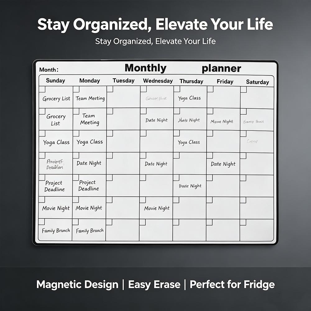 Magnetic Refrigerator Dry Eras - Magnetic Whiteboard Calendar review and price