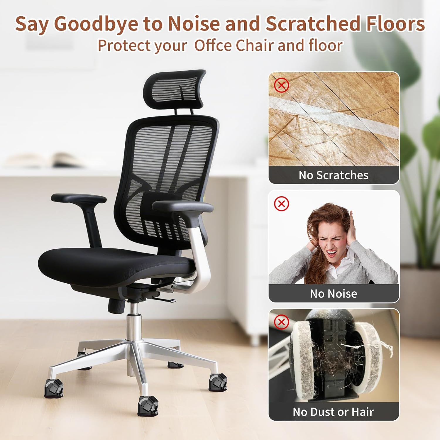 5PCS Chair Leg Protectors Offi - Office Furniture Loft review and price