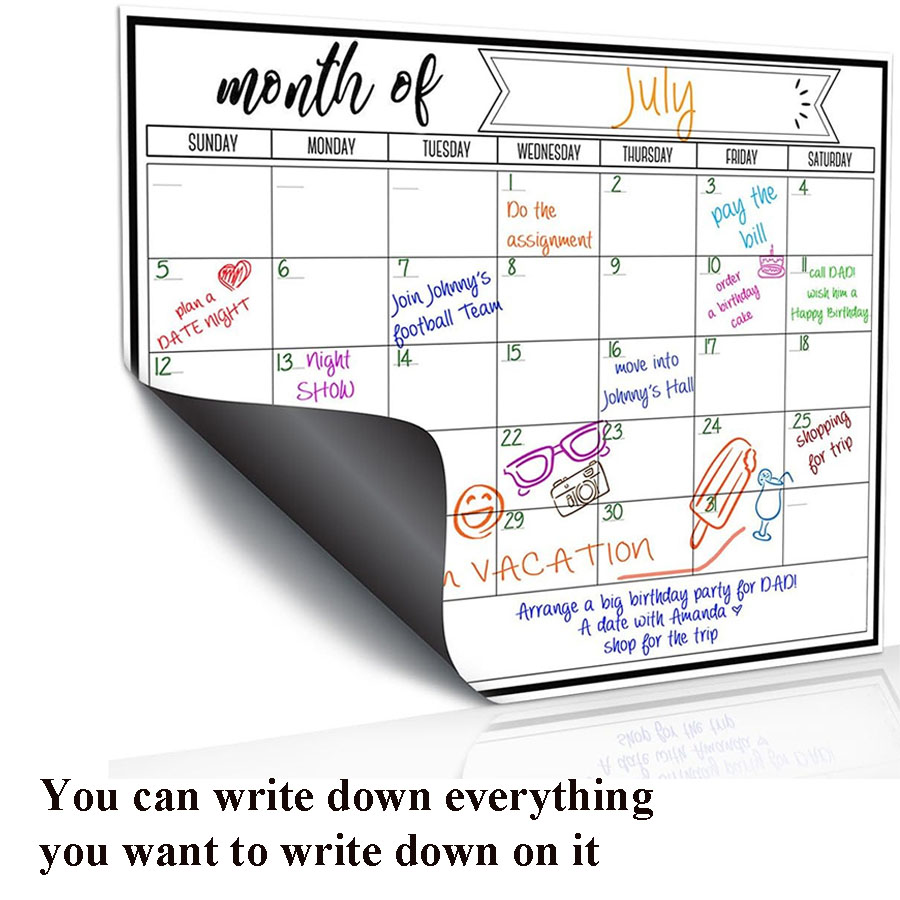 Fridge Magnetic Whiteboard Sti - Magnetic Whiteboard Calendar review and price