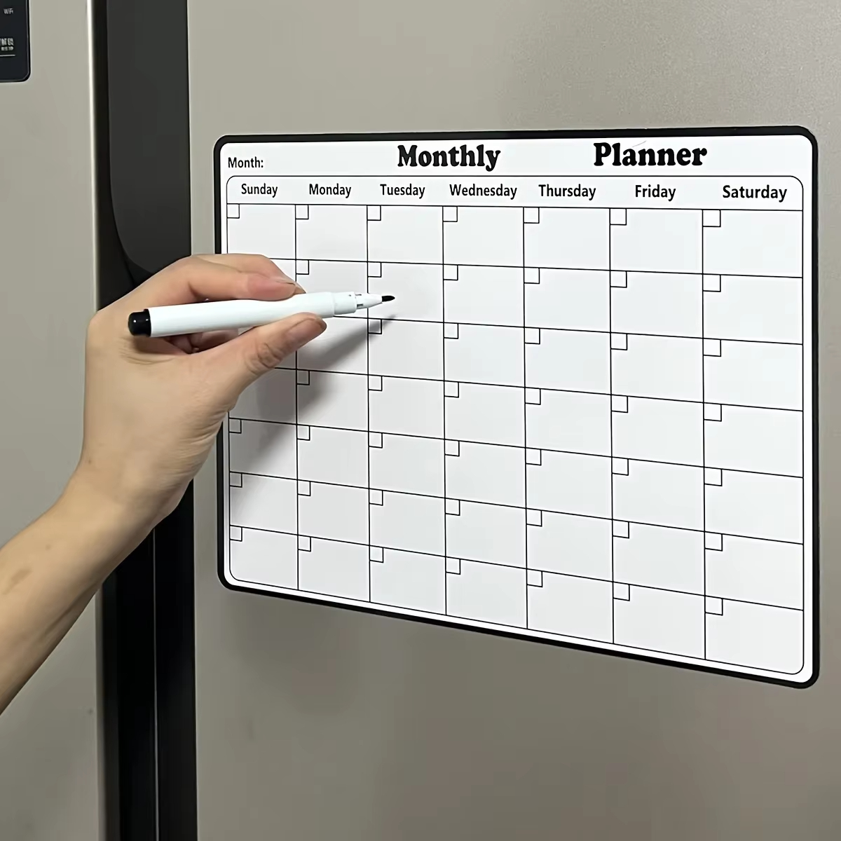 1 Pack Reusable Magnetic Refri - Magnetic Whiteboard Calendar review and price
