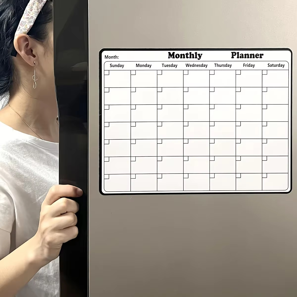 1 Pack Reusable Magnetic Refri - Magnetic Whiteboard Calendar review and price