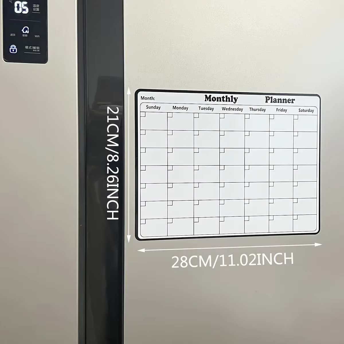 1 Pack Reusable Magnetic Refri - Magnetic Whiteboard Calendar review and price