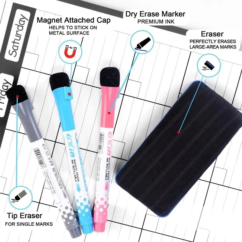 1 Set Magnetic Refrigerator Dr - Magnetic Whiteboard Calendar review and price