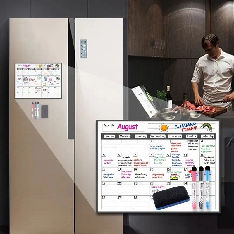 1 Set Magnetic Refrigerator Dr - Magnetic Whiteboard Calendar review and price