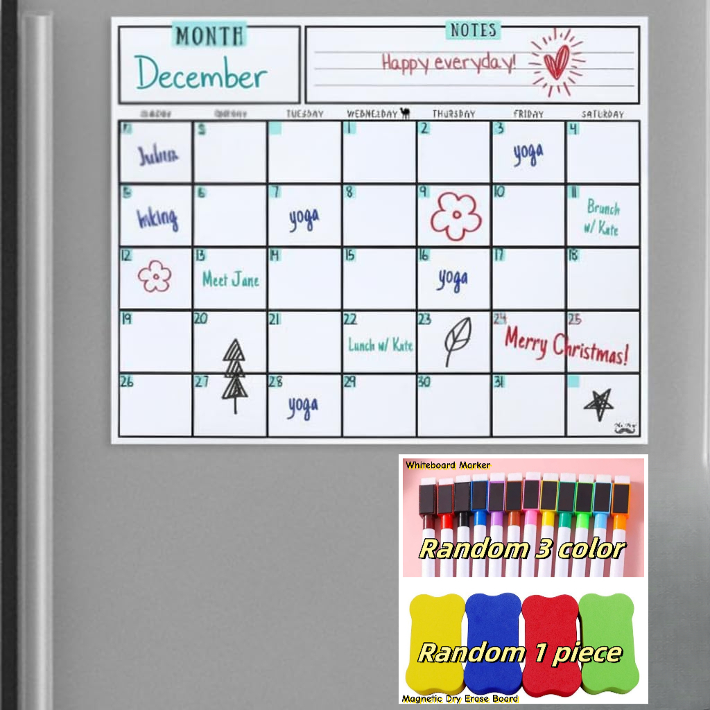 Magnetic Dry Erase Calendar, 1 - Magnetic Whiteboard Calendar review and price