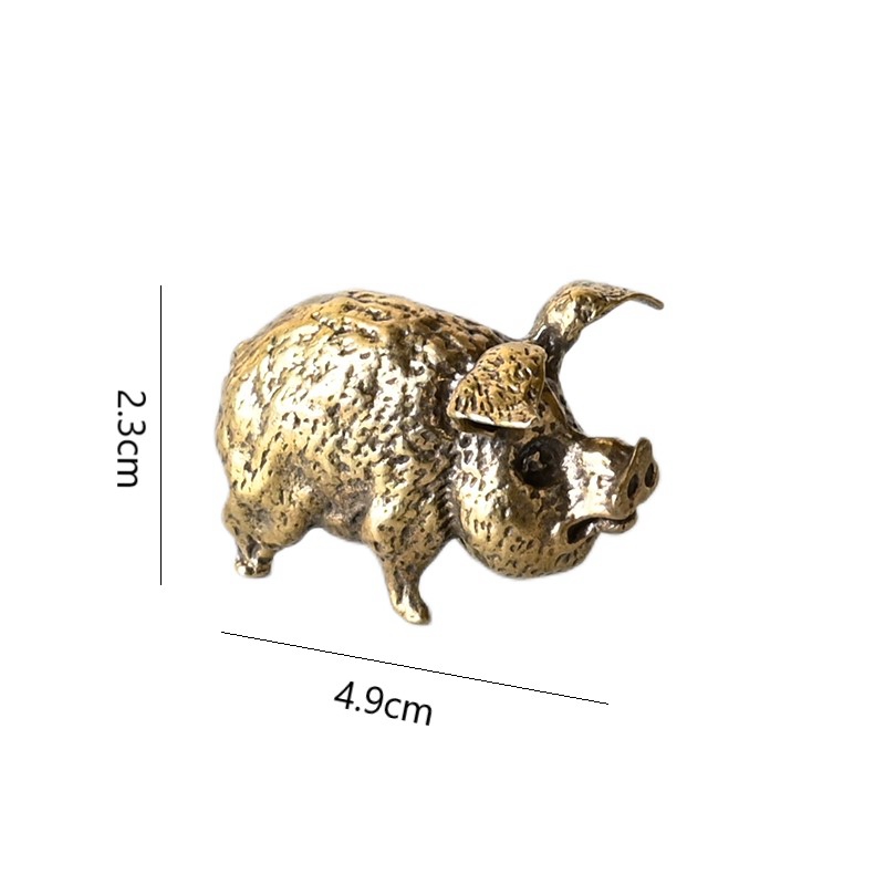 Vintage Brass Pig Small Orname - Office Furniture Loft review and price