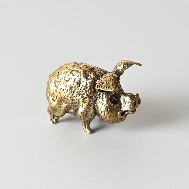 Vintage Brass Pig Small Orname - Office Furniture Loft review and price
