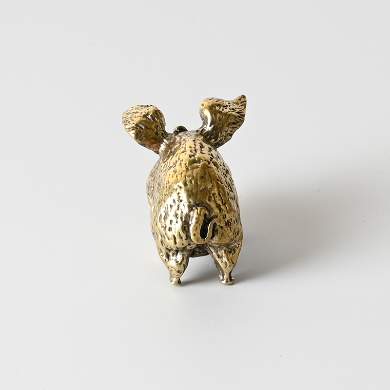 Vintage Brass Pig Small Orname - Office Furniture Loft review and price