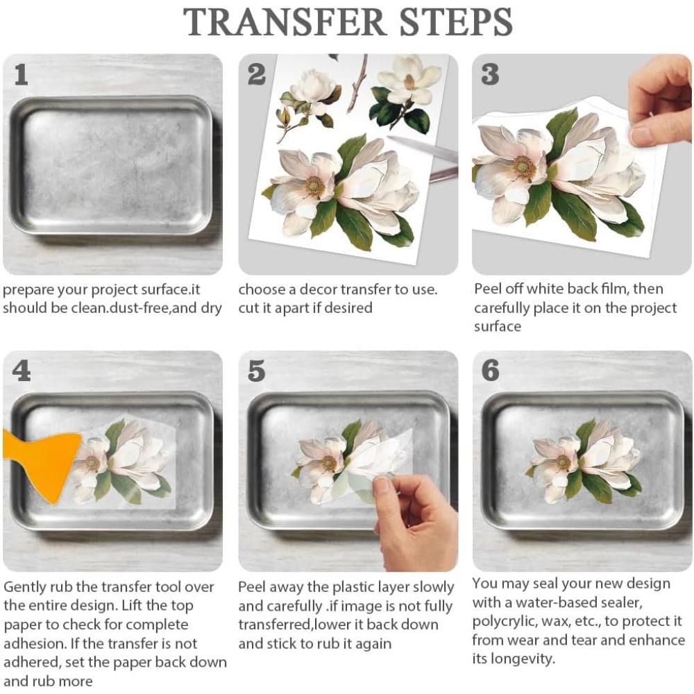 3pcs/Set Rose Rub on Transfers - Office Furniture Loft review and price