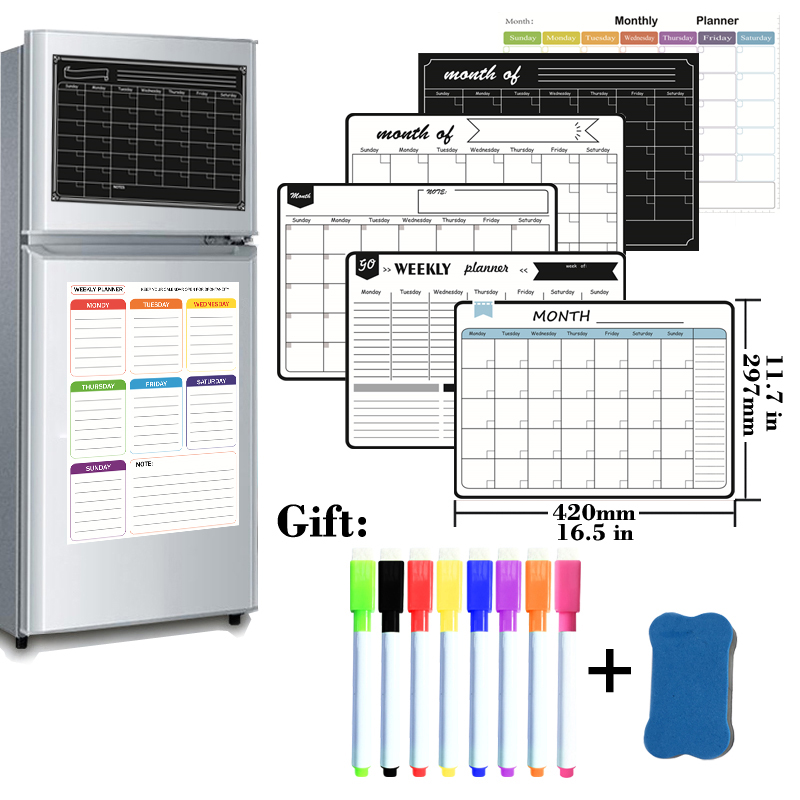 A3 Size Magnetic Monthly Weekl - Magnetic Whiteboard Calendar review and price