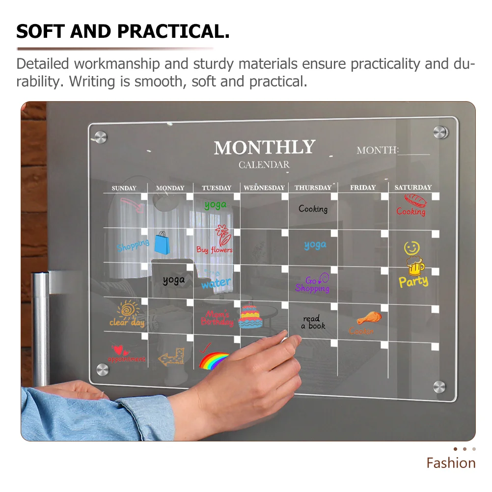 Magnetic Fridge Board Acrylic  - Magnetic Whiteboard Calendar review and price