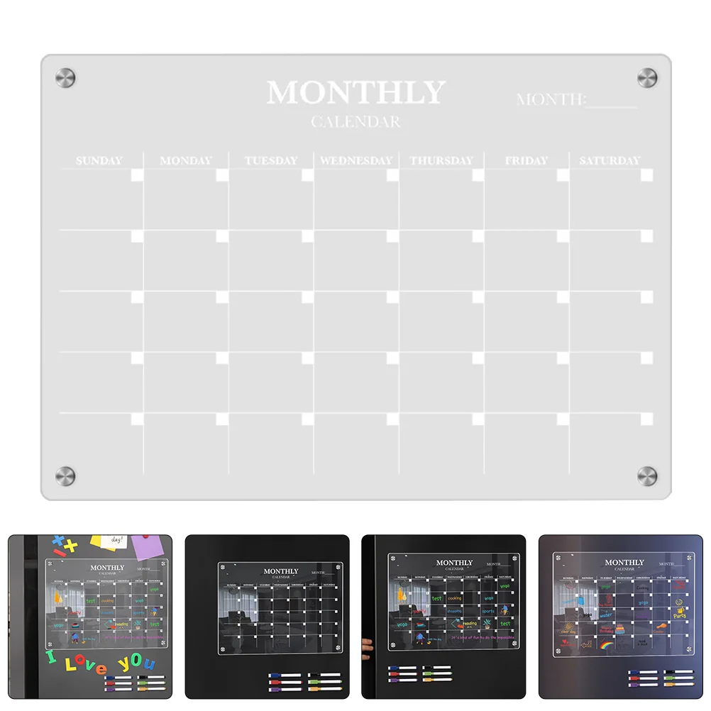 Magnetic Fridge Board Acrylic  - Magnetic Whiteboard Calendar review and price