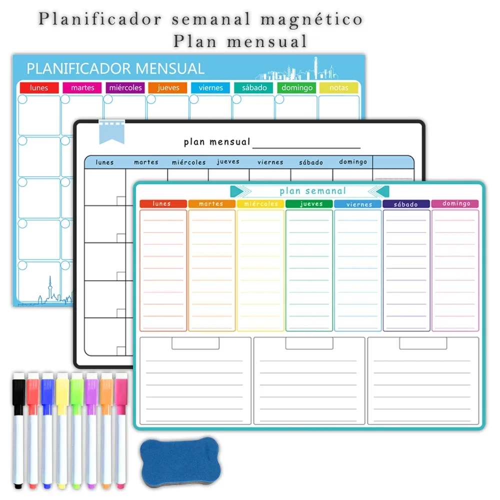A3 Size Magnetic Weekly &month - Magnetic Whiteboard Calendar review and price