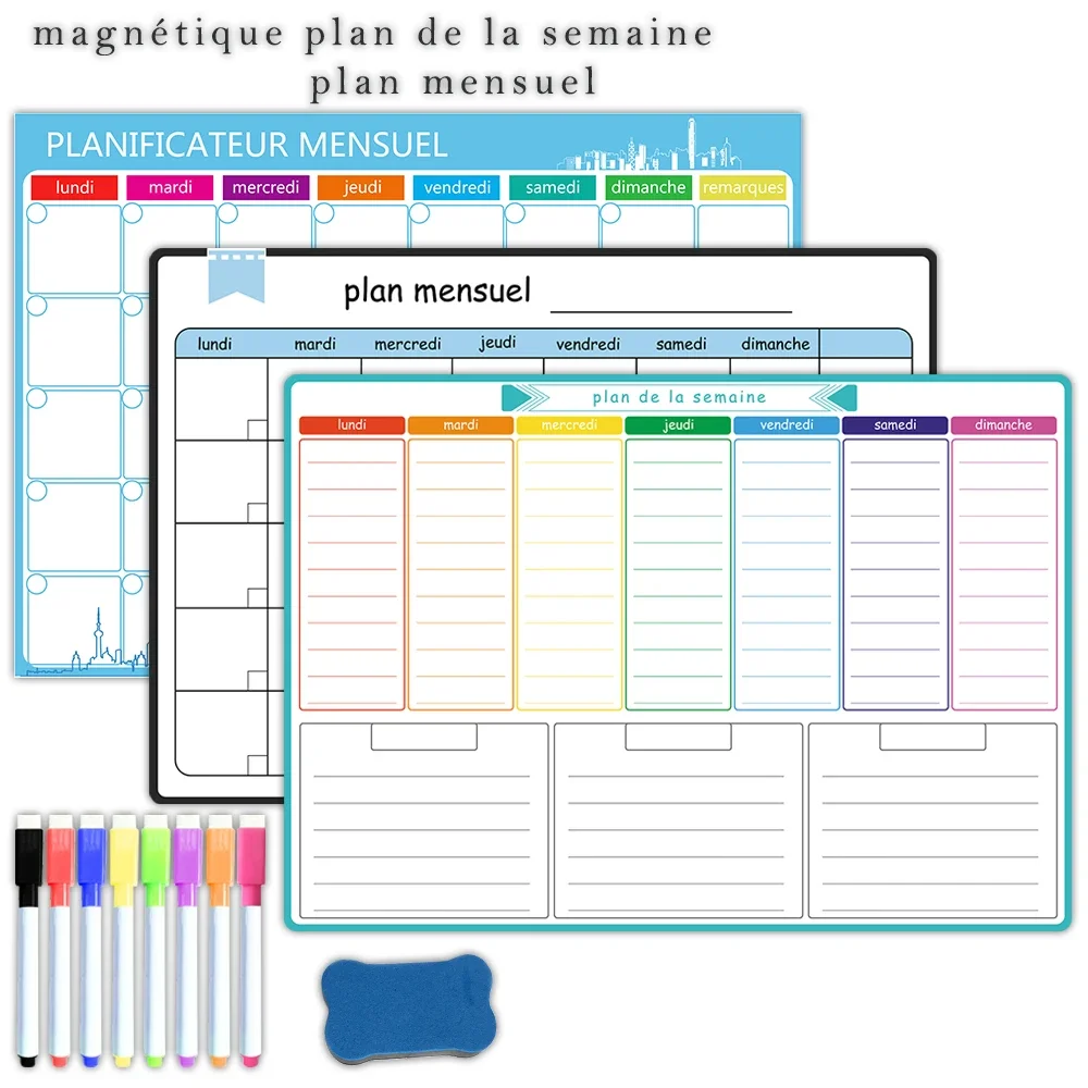 A3 Size Magnetic Weekly &month - Magnetic Whiteboard Calendar review and price