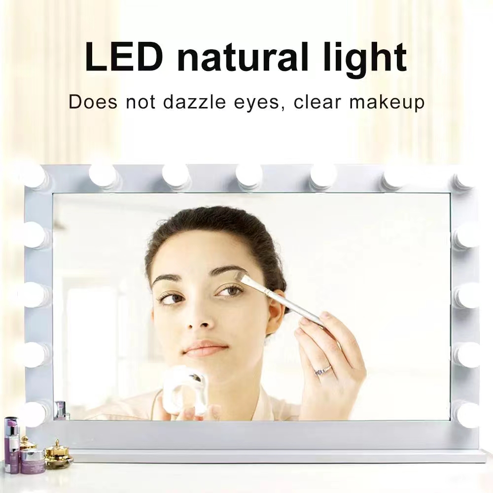 LED Light Paste Mirror Makeup  - Office Furniture Modern review and price