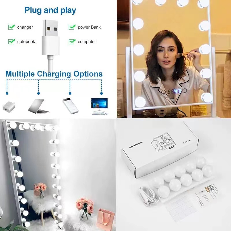 LED Light Paste Mirror Makeup  - Office Furniture Modern review and price