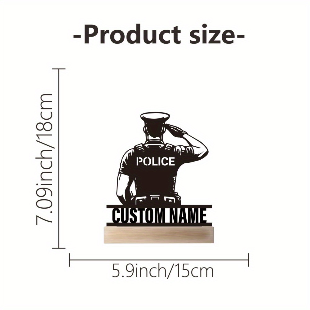 Personalized Metal Police Badg - Office Furniture Modern review and price