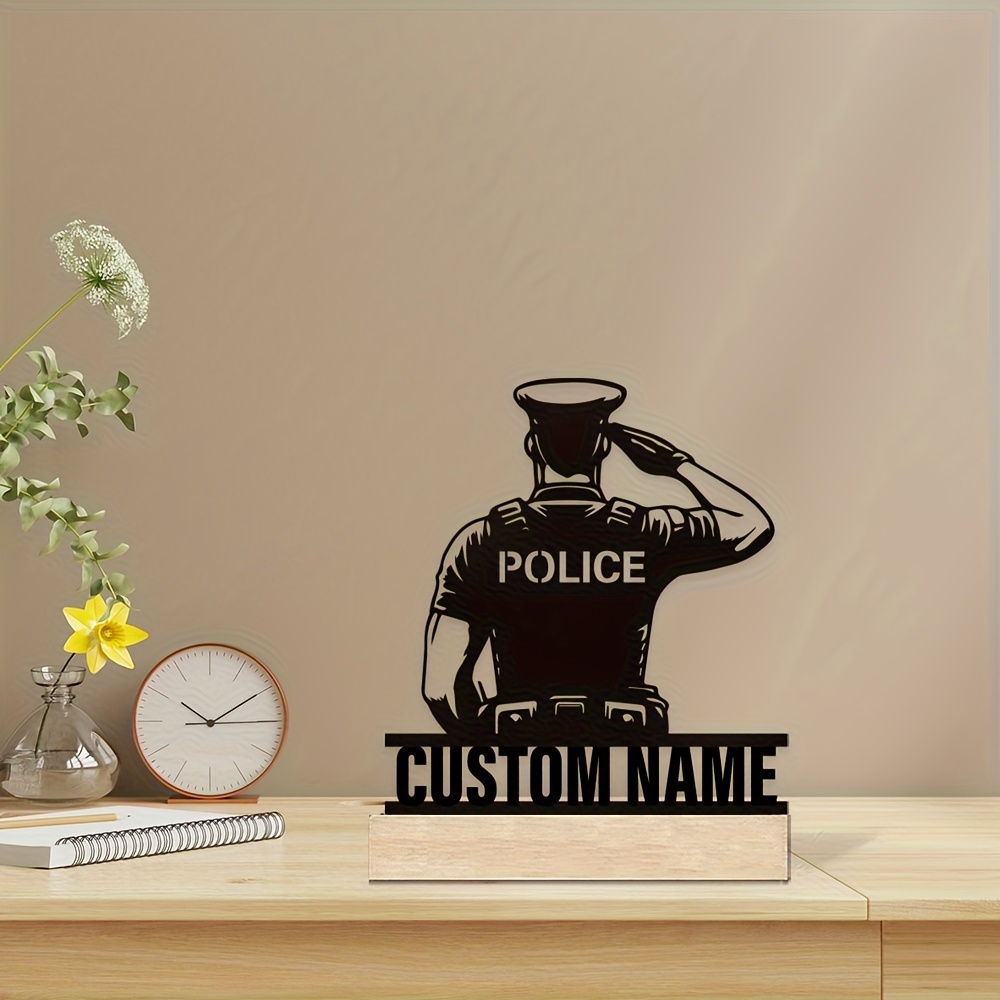 Personalized Metal Police Badg - Office Furniture Modern review and price