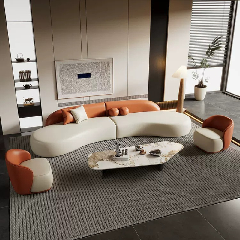 Italian Luxury Curved Sofa Mod - Office Furniture Luxury review and price
