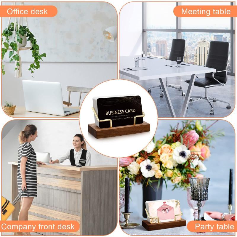 【A8】Wooden Business Card Holde - Pegboard Office Organizer review and price