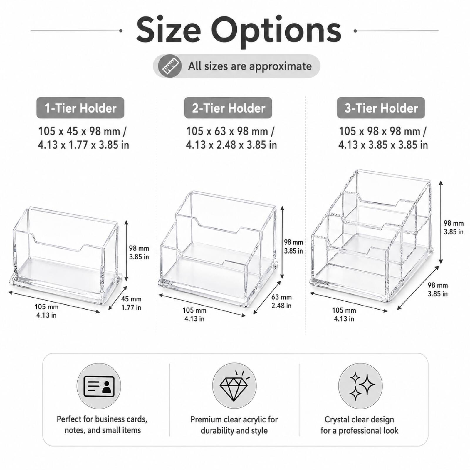 1-3Pcs Modern Clear Acrylic Bu - Pegboard Office Organizer review and price