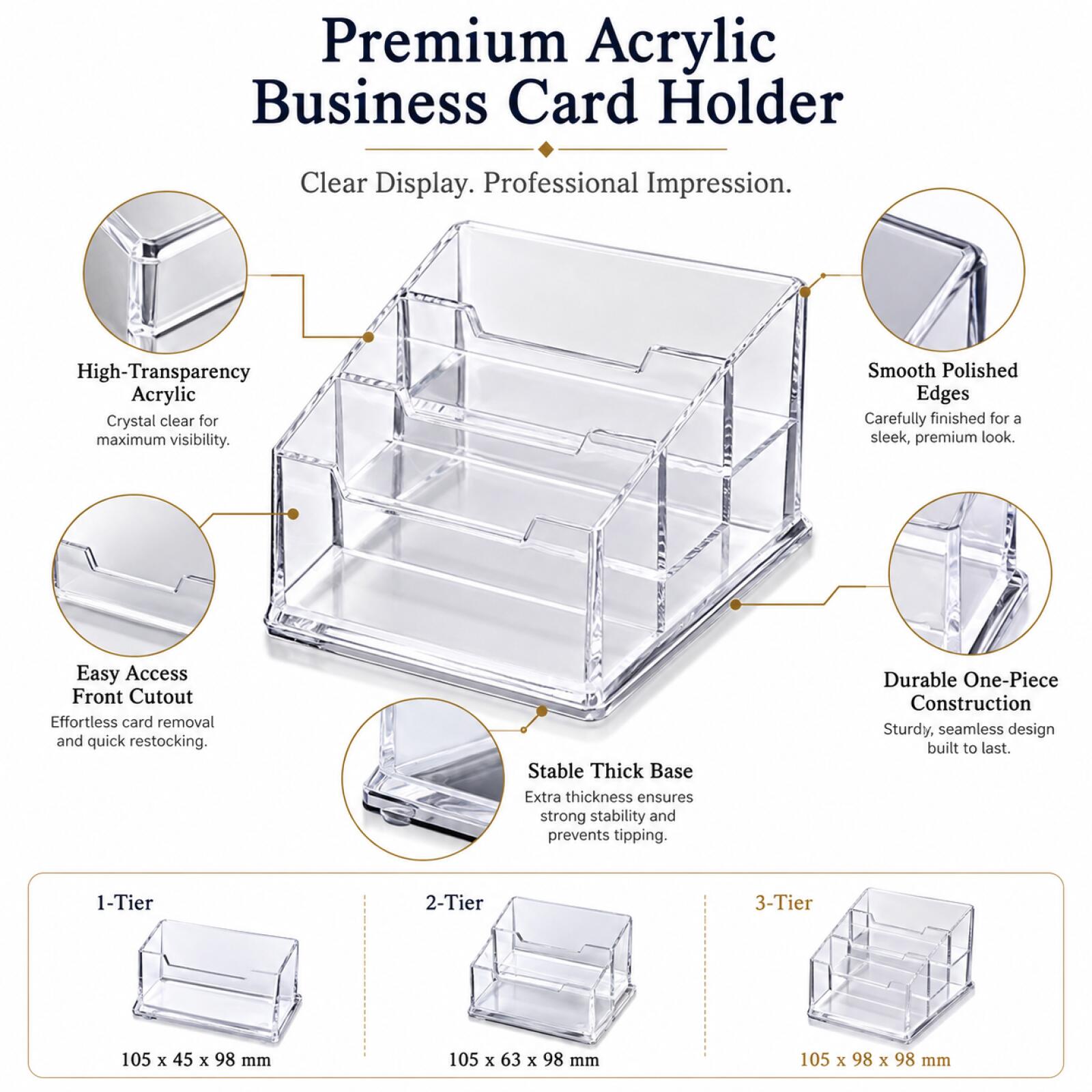 1-3Pcs Modern Clear Acrylic Bu - Pegboard Office Organizer review and price