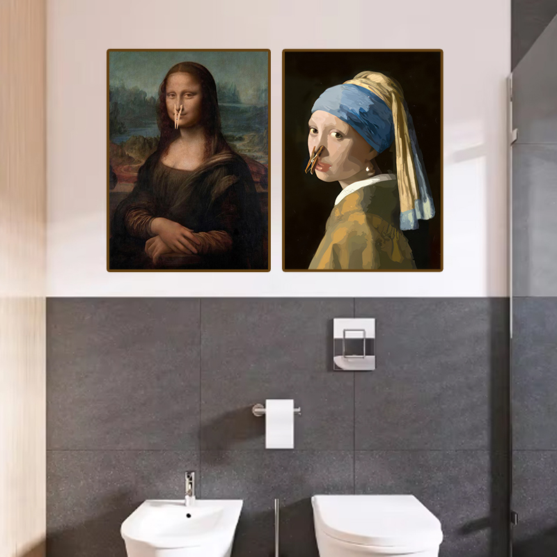 1pc Funny Abstract Bathroom To - Office Furniture Modern review and price