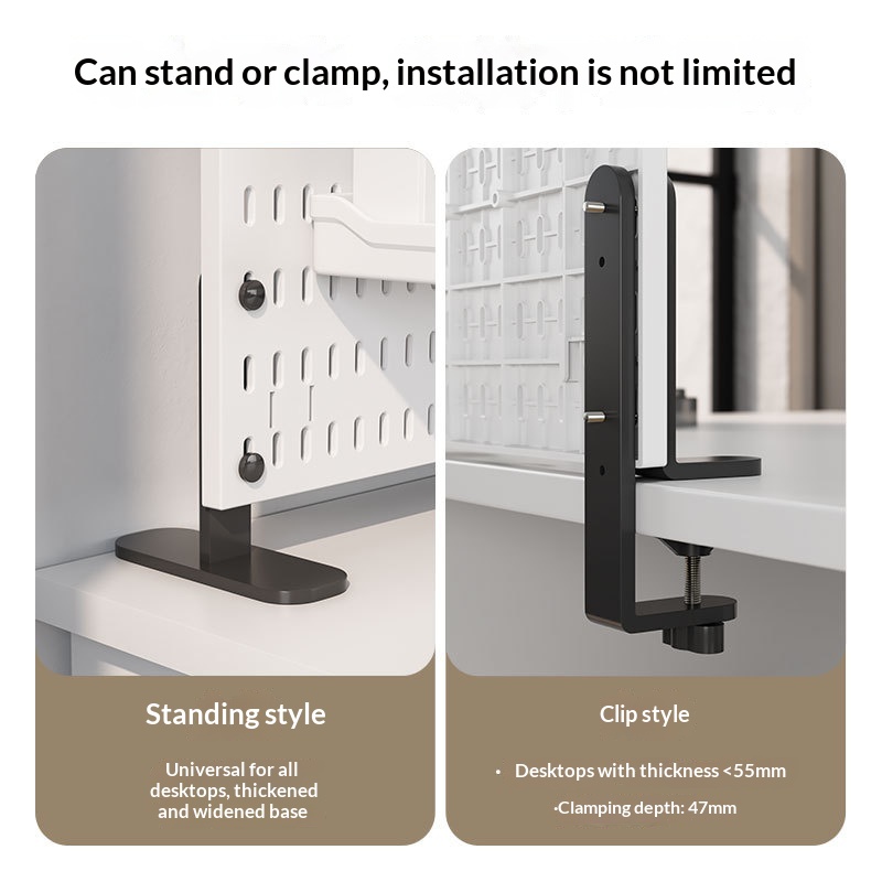 No Drill Clamp Mount Vertical  - Pegboard Office Organizer review and price