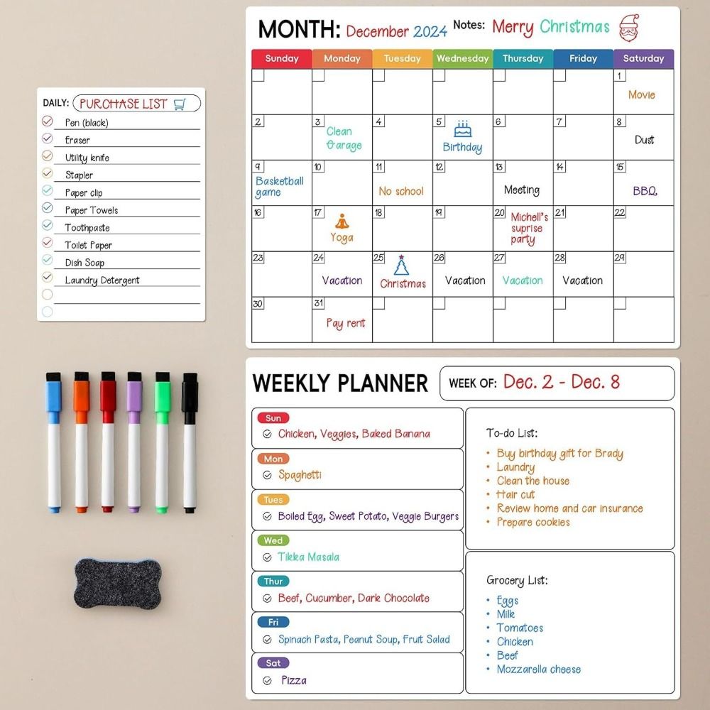 Dry Erase Magnetic Calendar Ma - Magnetic Whiteboard Calendar review and price