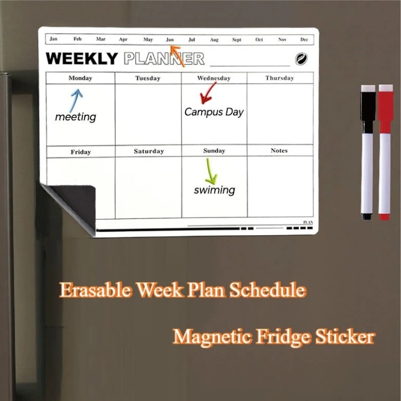 Erasable Week Plan Schedule Ca - Magnetic Whiteboard Calendar review and price